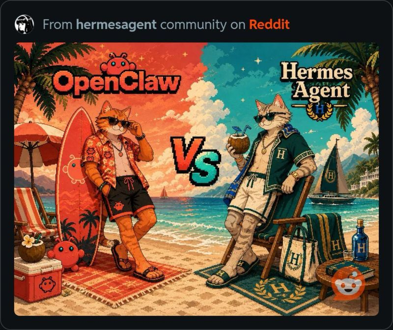 OpenClaw vs Hermes - from the hermesagent community on Reddit